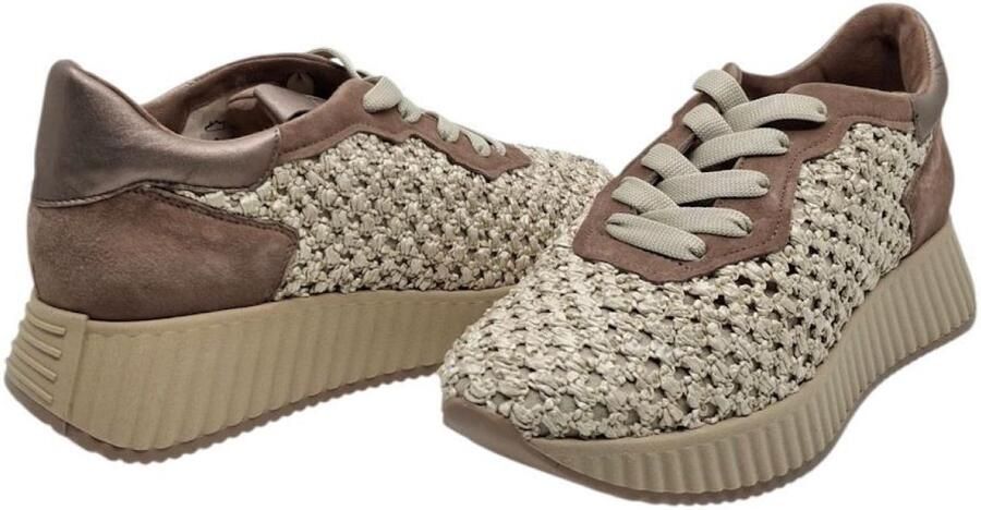 Softwaves Anna 8.95.30 002 dames veterschoen beige bruin