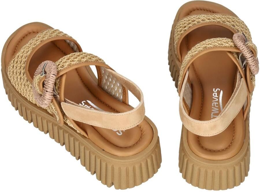Softwaves -Dames beige sandalen