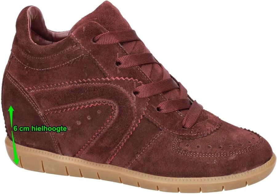 Softwaves -Dames bordeaux sneakers