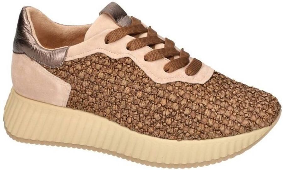 Softwaves -Dames bruin sneakers