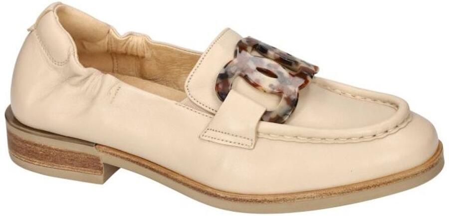 Softwaves -Dames crÈme ballerina's & mocassins