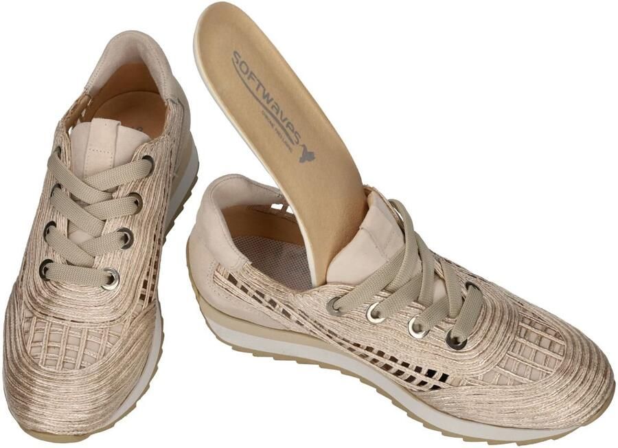 Softwaves -Dames crÈme sneakers