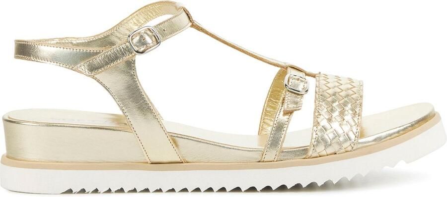 SOFTWAVES Sandalen Dames 7.42.62 Maat: 40 Materiaal: Leer Kleur: Goud - Foto 2