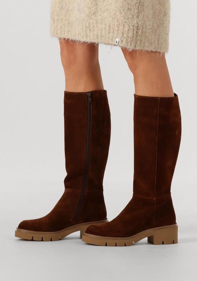 SOFTWAVES Hoge Laarzen Dames Vera 06 Maat: 41 Materiaal: Suède Kleur: Bruin - Foto 2