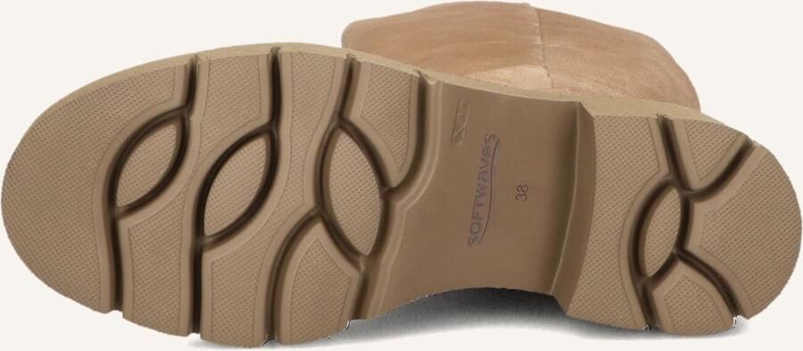 SOFTWAVES Hoge Laarzen Dames Vera 06 Maat: 37 5 Materiaal: Suède Kleur: Camel - Foto 2