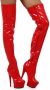 Soisbelle Overknee Boot SB303 Rood Imitatielakleer - Thumbnail 2