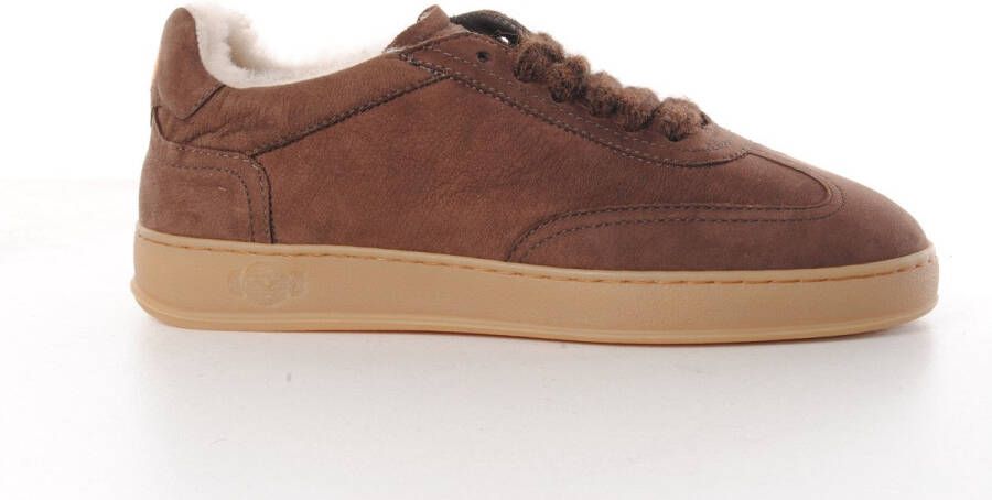 Soldini80 dames sneaker Akira nubuck bruin