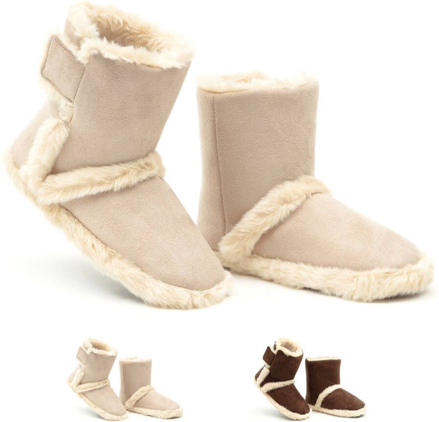 Solemates Sloffen Pantoffels Beige Anti-Slip Hoog - Foto 2