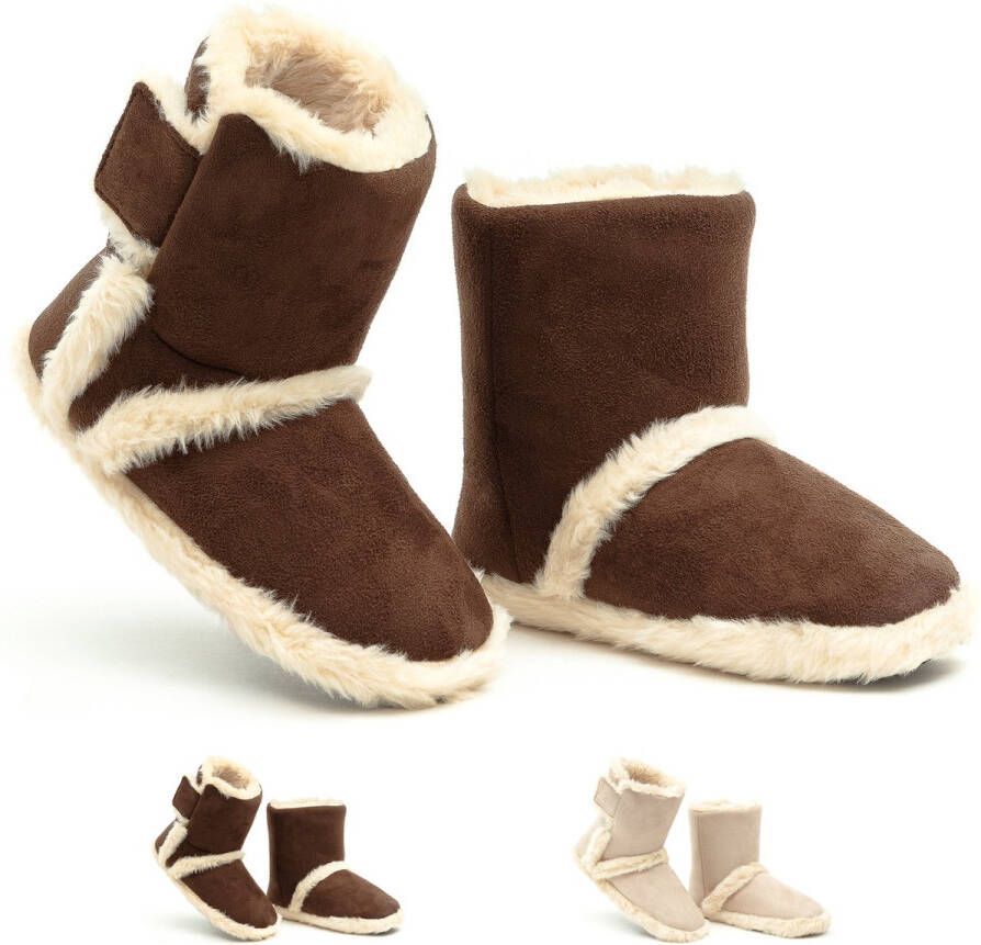 Solemates Sloffen Pantoffels Bruin Anti-Slip Hoog - Foto 2