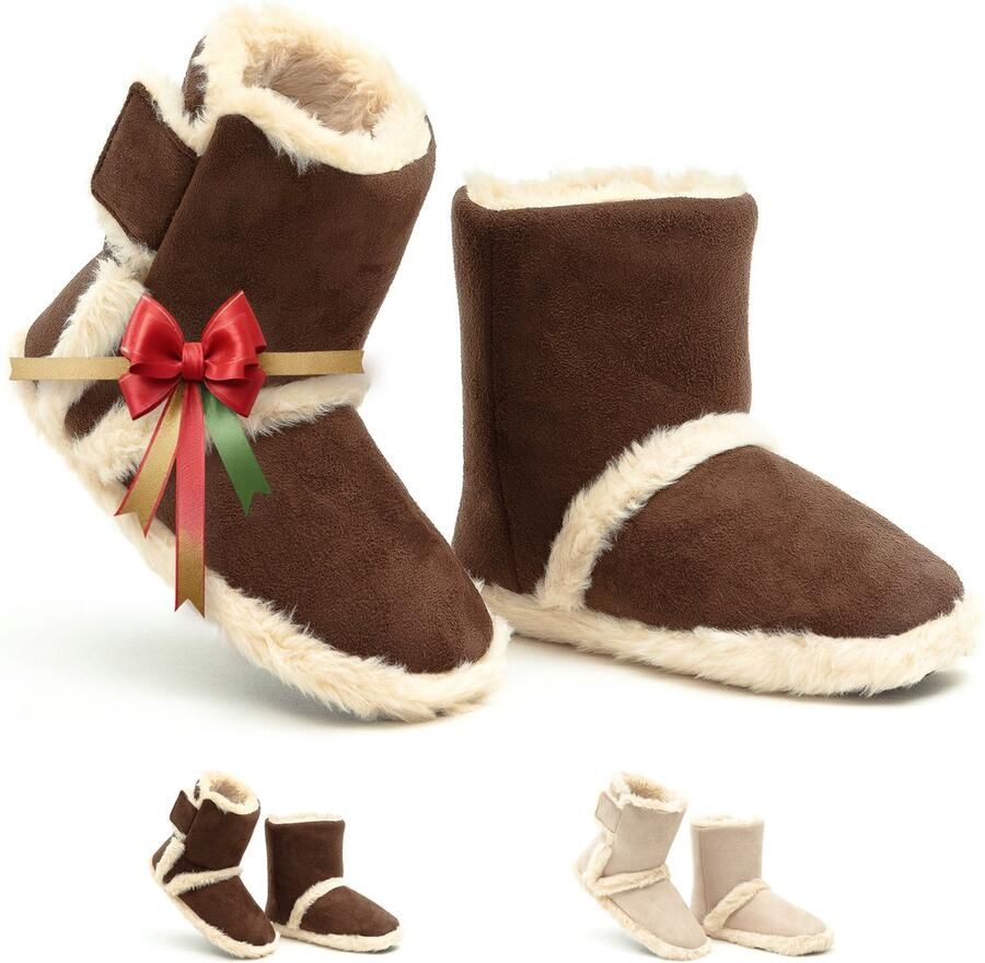 Solemates Sloffen Pantoffels Bruin Anti-Slip Hoog - Foto 2