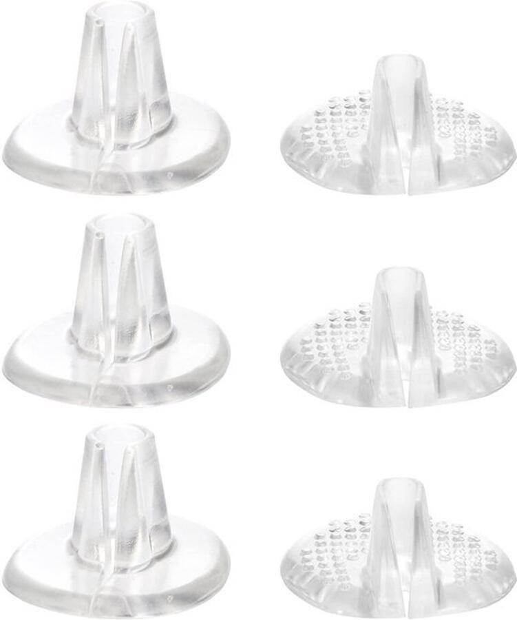 Teenslippers Transparant 6 Paar Antislip Voetkussen PU Materiaal Geschikt voor nen Flip-flops