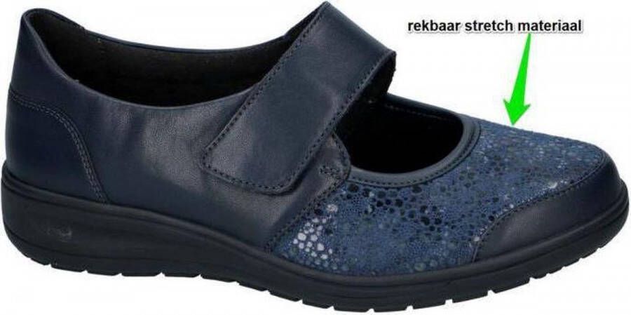 Solidus Dames blauw comfortschoenen