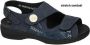 Solidus Solid Dames blauw donker sandalen - Thumbnail 1