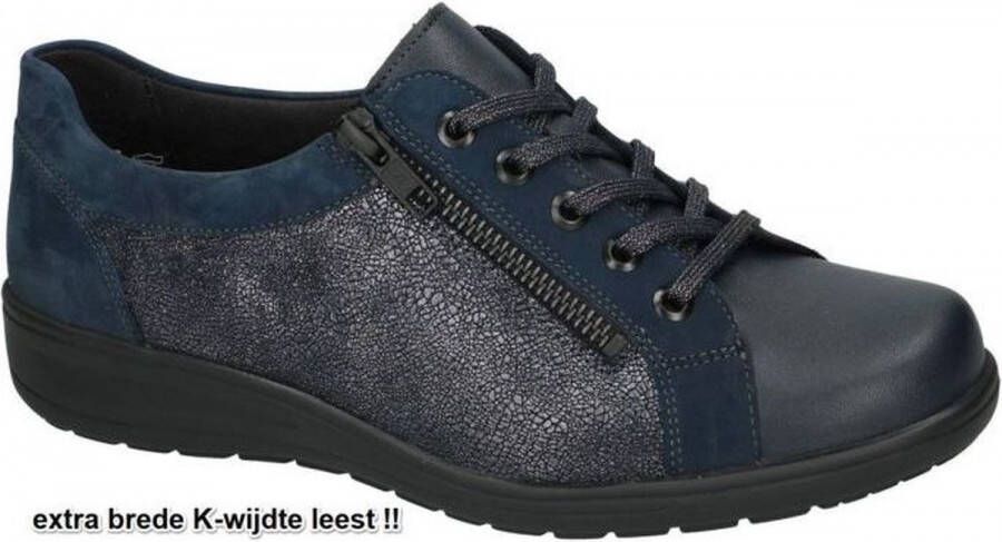 Solidus Dames blauw donker sneakers