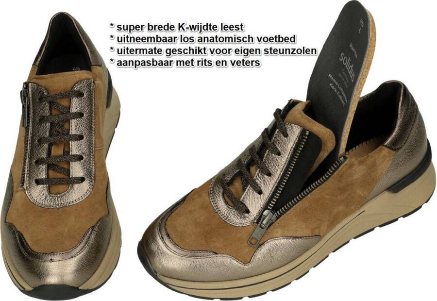 Solidus Dames bruin sneakers