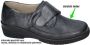 Solidus Solid 20266 Grijze brede klittenband schoen met zachte voering - Thumbnail 3