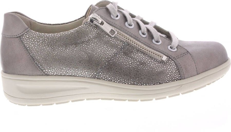 Solidus Dames Veterschoenen Solid -40448 Heaven Taupe Metallic ½