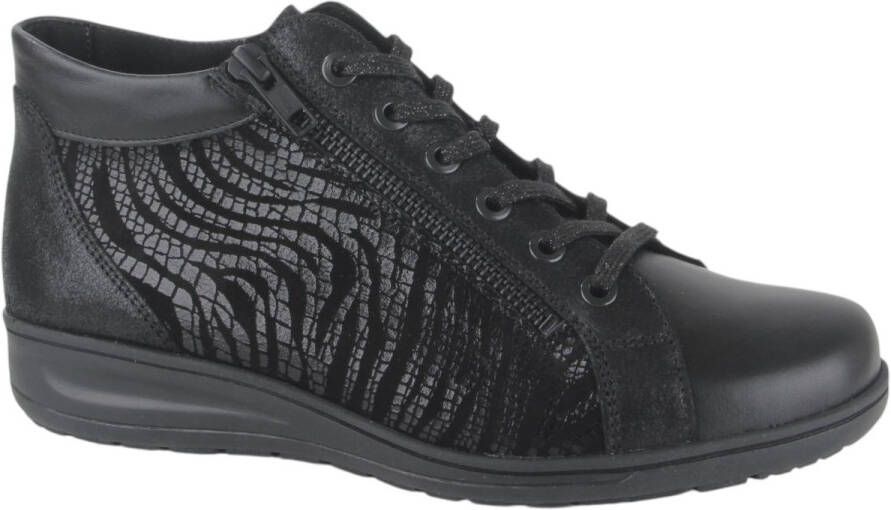 Solidus Dames Veterschoenen Solid -00999 Kate Zwart ½