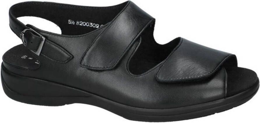 Solidus Solid Dames zwart sandalen