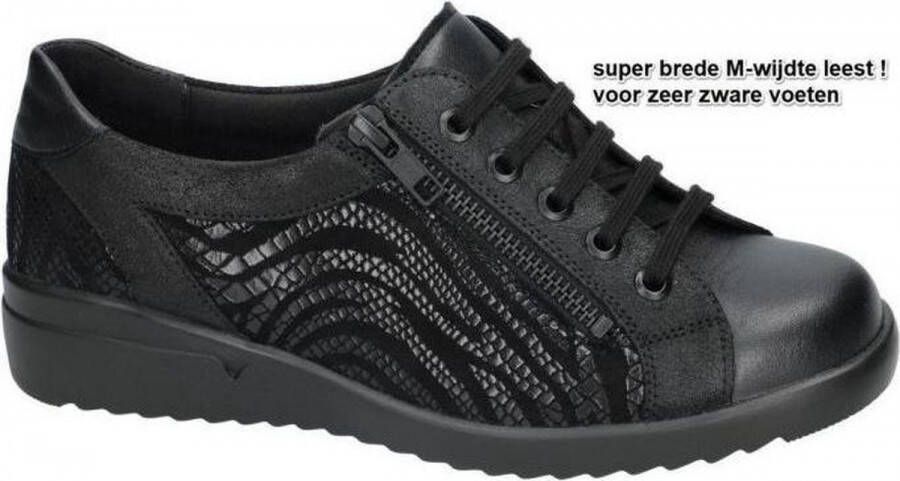 Solidus Dames zwart sneaker sportief
