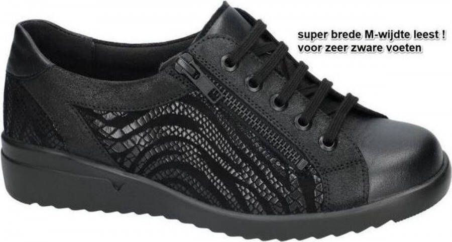 Solidus Dames zwart sneaker sportief