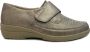 Solidus Solid 40169 Taupe kleurige brede dames klittenbandschoenen - Thumbnail 1