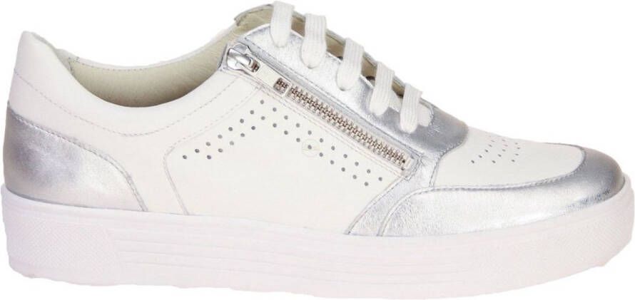 Solidus Kendal Wit-Zilveren Sneaker K-leest