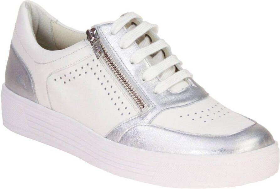 Solidus Kendal Wit-Zilveren Sneaker K-leest