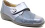 Solidus klittenbandschoen Blauw met print - Thumbnail 1