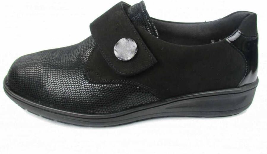 Solidus Stijlvolle leren sneakers voor vrouwen Black Dames