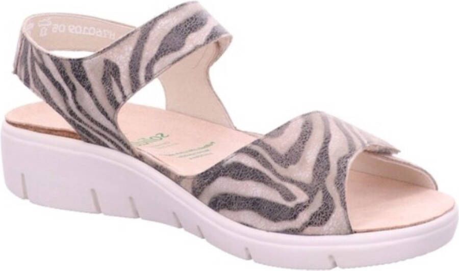 Solidus Sandalen dames Honey 76010-40352 Zebra natur 2 3 en