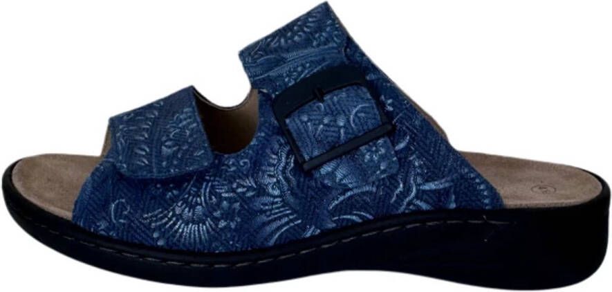 Solidus Slipper blauw print Kleur Blauw)