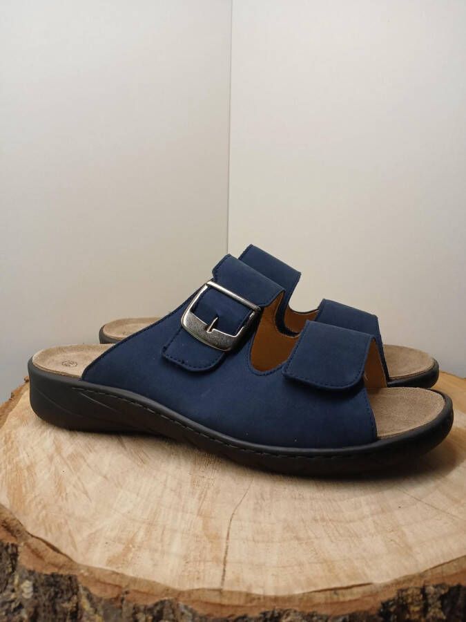 Solidus slippers dames Wellness Spezial 20187-80033 (G) Nubuk Ocean 2 3 en
