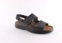 Solidus Solid 20420 Grijs kleurige heren sandalen met klittenband sluiting - Thumbnail 1