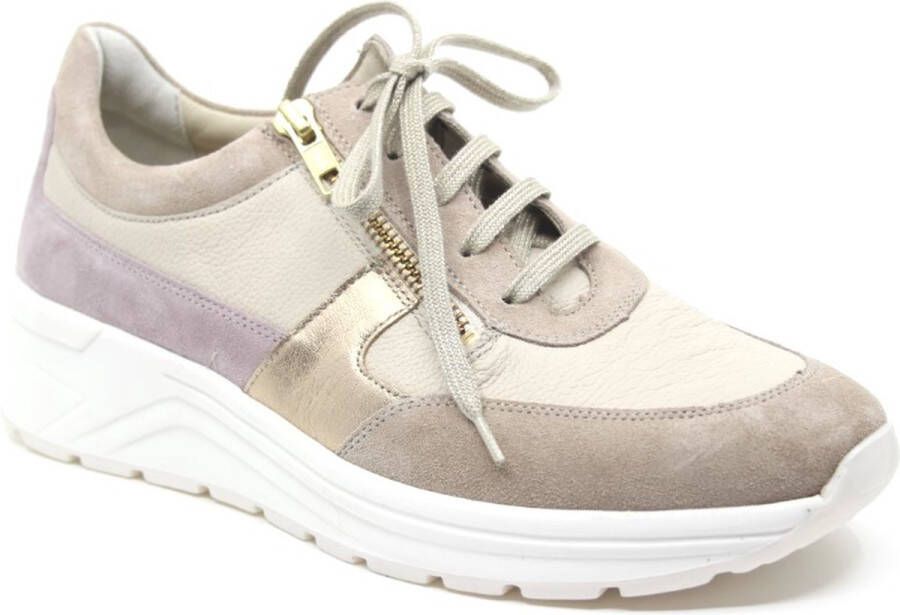 Solidus Solid 30557 Beige combi sneakers wijdte H