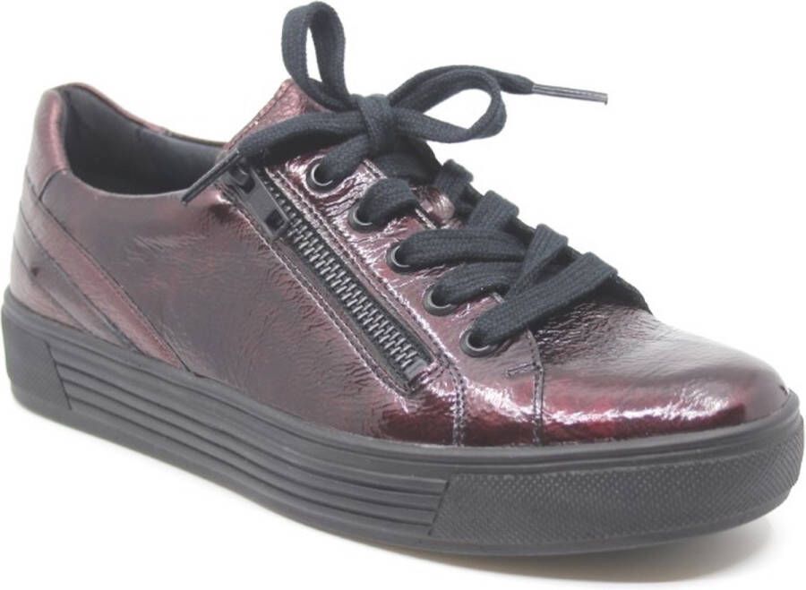 Solidus Solid 50587 Bordeaux rode lak veterschoenen wijdte H