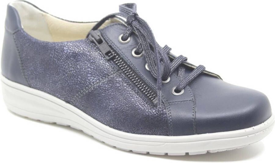Solidus Solid 80380 Blauwe dames veterschoenen wijdte H