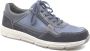 Solidus Solid 80433 Blauwe heren sneaker met rits wijdte H - Thumbnail 1