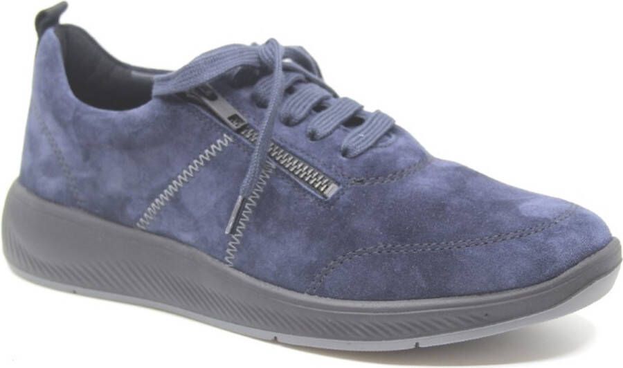 Solidus Solid 80475 Blauwe dames sneaker wijdte H