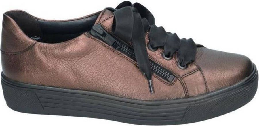 Solidus Solid Dames aubergine sneaker-sportief