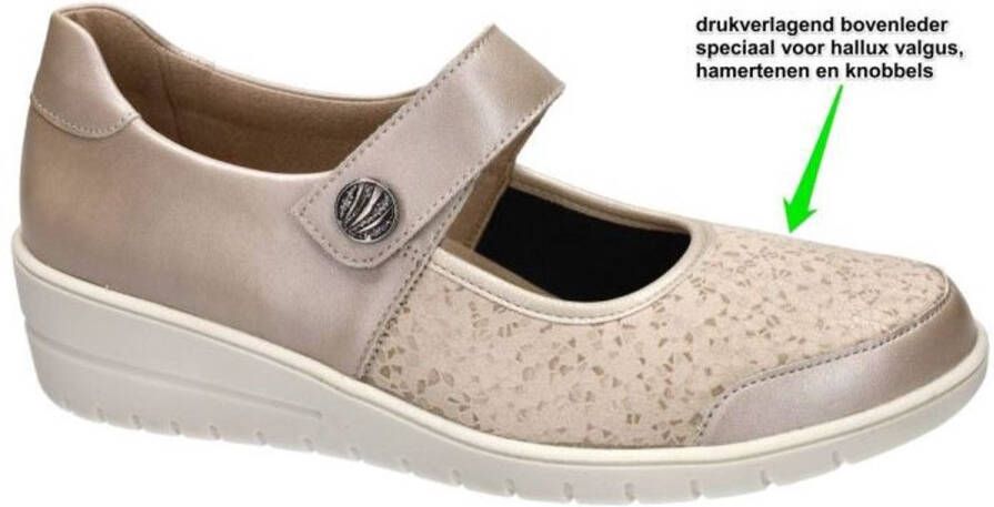 Solidus Solid Dames beige ballerina's & mocassins