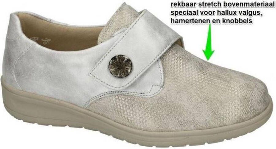 Solidus Dames Instappers & Ballerina's Kate Nerone Grey sasso Zilver