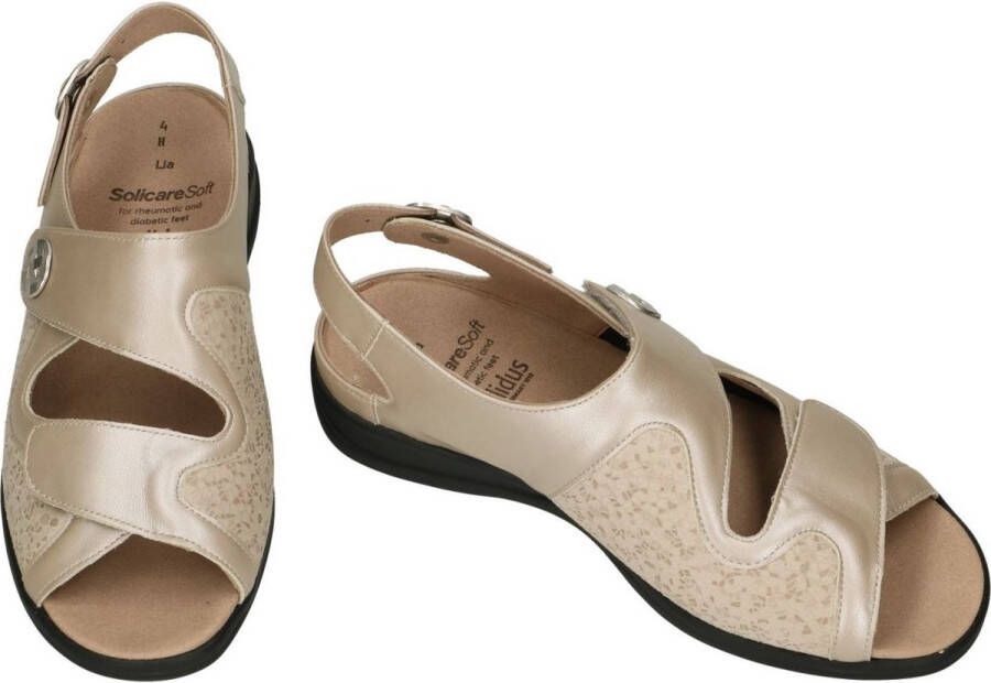 Solidus Solid Dames beige sandalen