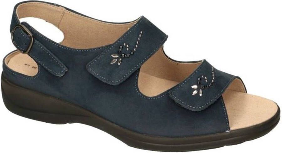 Solidus Solid Dames blauw donker sandalen