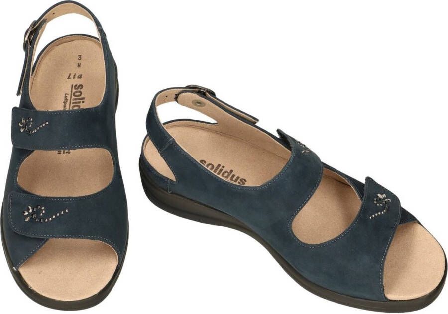 Solidus Solid Dames blauw donker sandalen - Foto 1