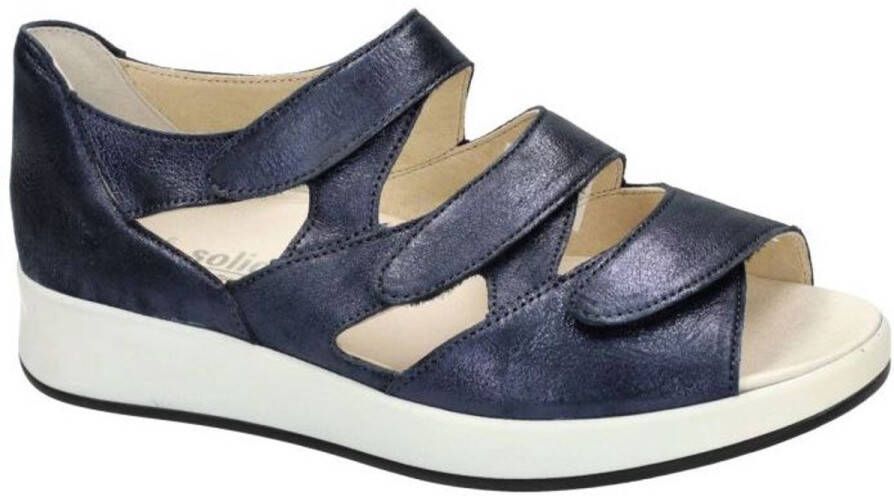 Solidus Solid Dames blauw donker sandalen