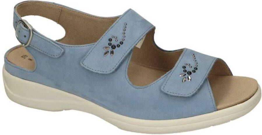 Solidus Solid Dames blauw licht sandalen