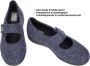 Solidus Kate Rewooly Blauw Ballerina Pantoffel - Thumbnail 1
