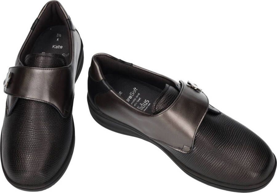 Solidus Solid Dames bruin donker lage gesloten schoenen
