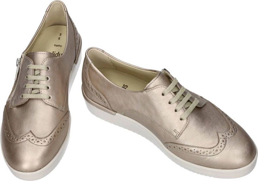 Solidus Solid Dames goud lage gesloten schoenen